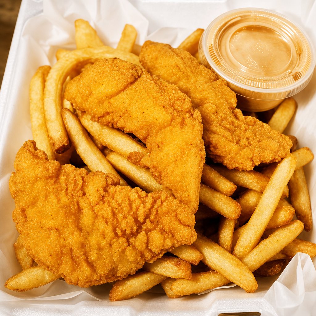 Chicken Tenders & Fries.